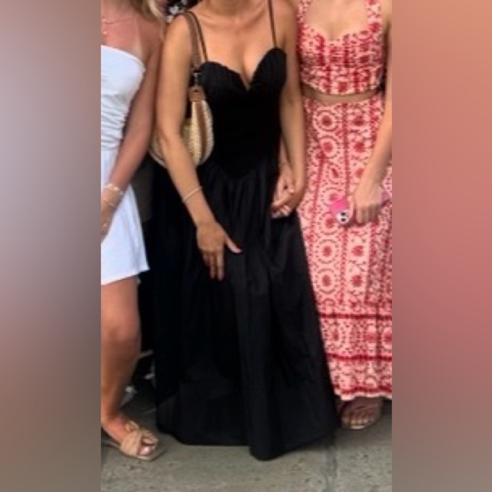 Torn by Ronny Kobo Black Maxi Dress